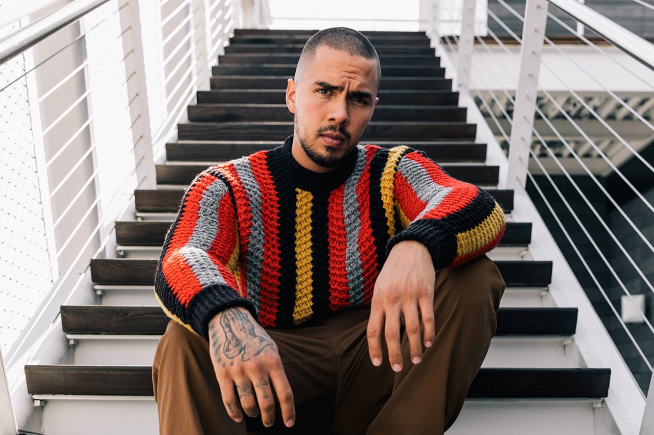 Kai Bent Lee Neiman Marcus Style Guide Versace Ferragamo lookbook editorial sweater sneakers style fashion menswear Ferragamo Valentino
