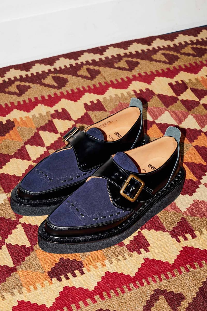 Nicholas Daley x George Cox 2018 Collaboration Collab Footwear Sneakers Boots Kicks Shoes Trainers Footwear Cop Purchase Buy Monk Strap Creeper Dover Street Market London Kink Nahoya