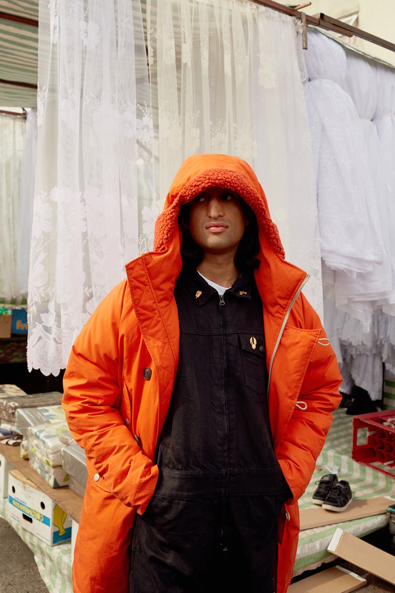 Nigel Cabourn x Peak Performance Collection fw 18 fall winter AW18 Lookbook London Market Parka Frost Down Smock Outerwear Jacket Coat