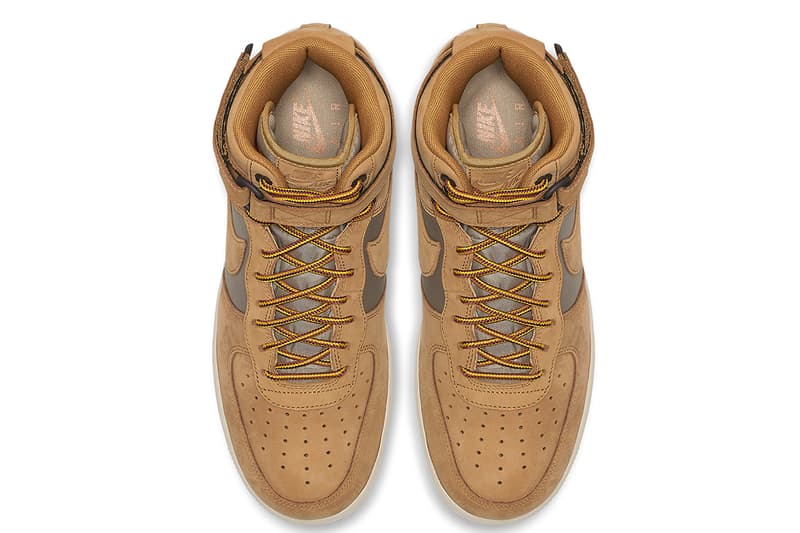 Nike Air Force 1 High Wheat fall 2018 release sneakers winter