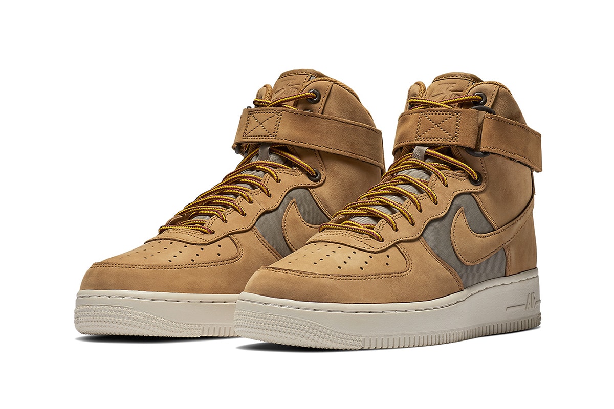 Nike Air Force 1 High Wheat fall 2018 release sneakers winter