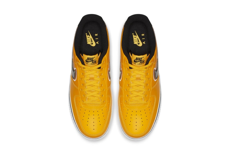 Nike Air Force 1 Low NBA Los Angeles Lakers LA colorway yellow black colorway sneaker release date info price details basketball team colors