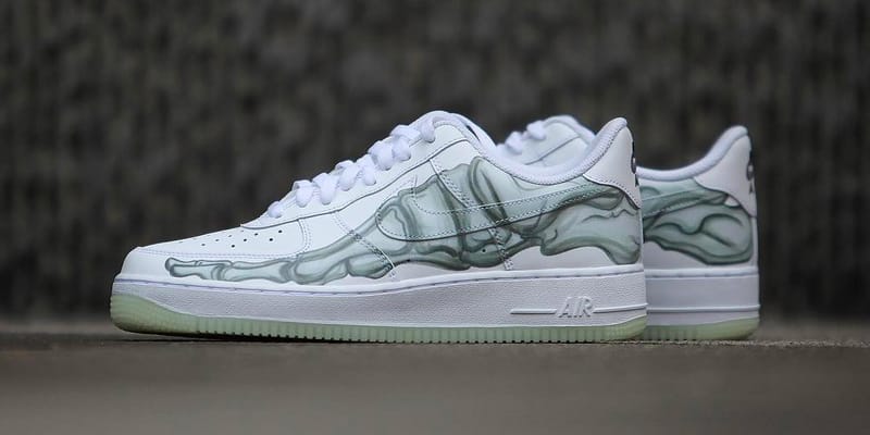 custom skeleton air force 1