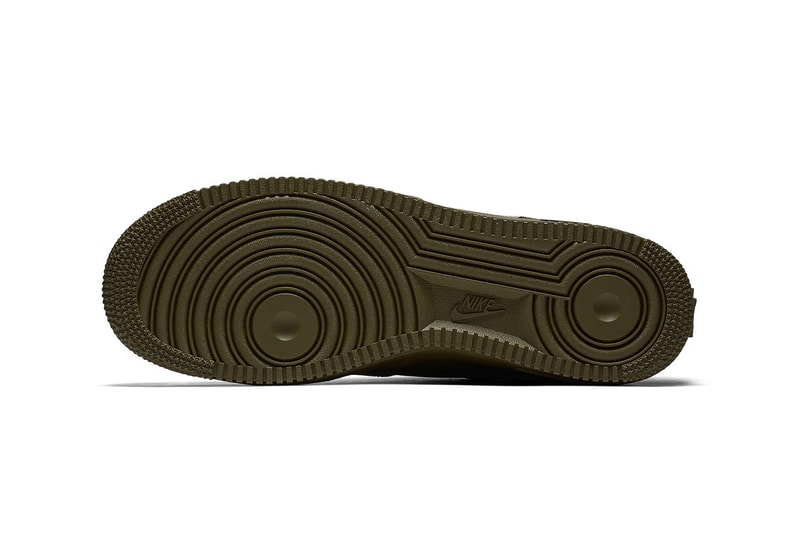 Nike Air Force 1 Low Utility Olive Canvas release info sneakers green leather sneakers