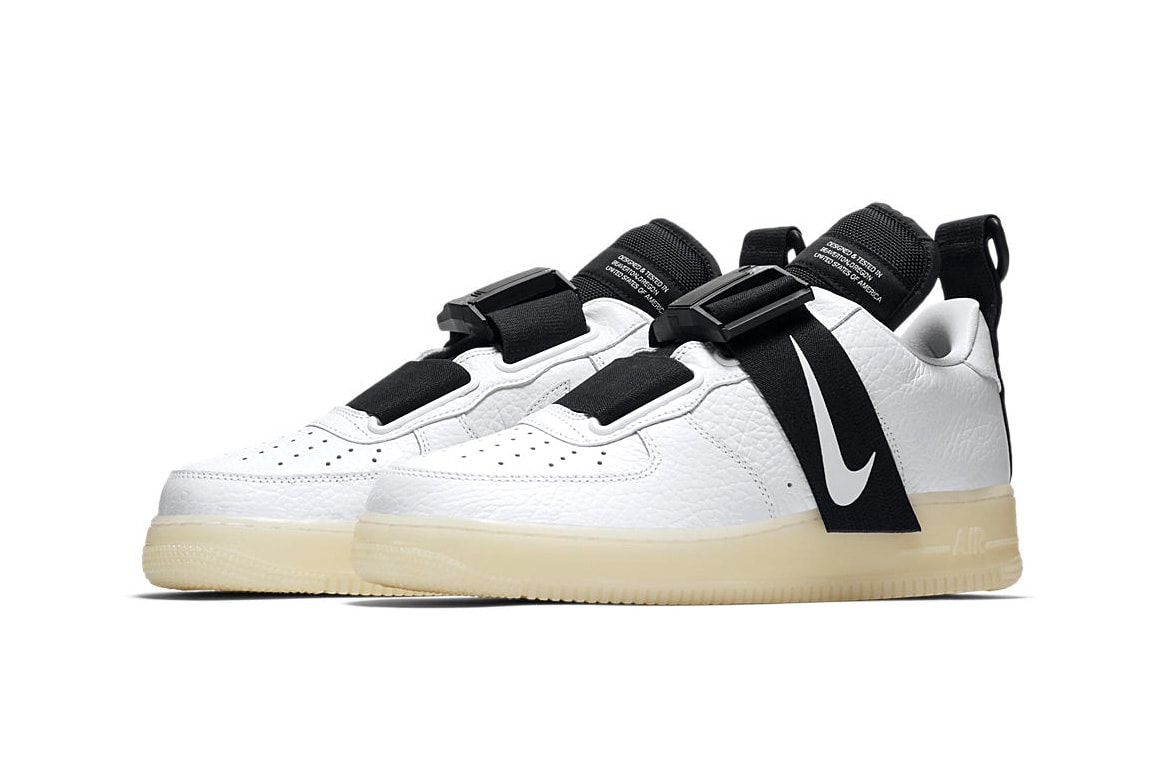 Nike Air Force 1 Utility QS Glow-in-the-Dark sole sneaker colorway white black release date price info