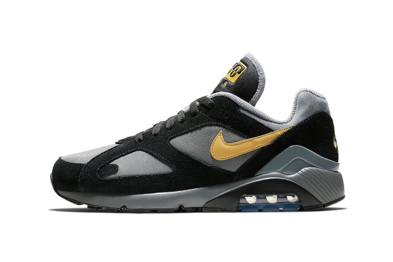 Nike Air Max 180 Grey Black Wheat Gold fall 2018 release sneakers leather suede