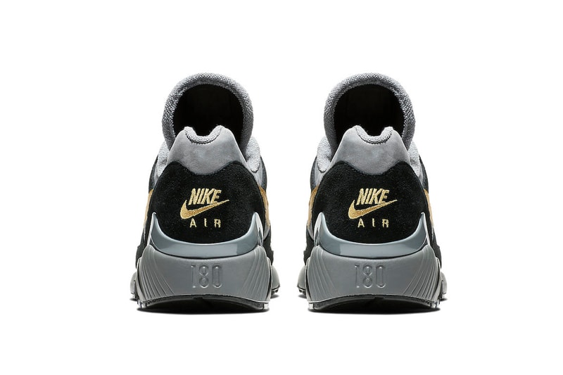 Nike Air Max 180 Grey Black Wheat Gold fall 2018 release sneakers leather suede