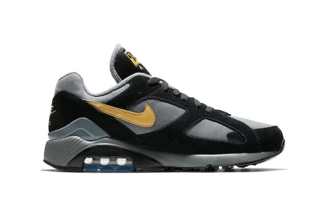 Nike Air Max 180 Grey Black Wheat Gold fall 2018 release sneakers leather suede