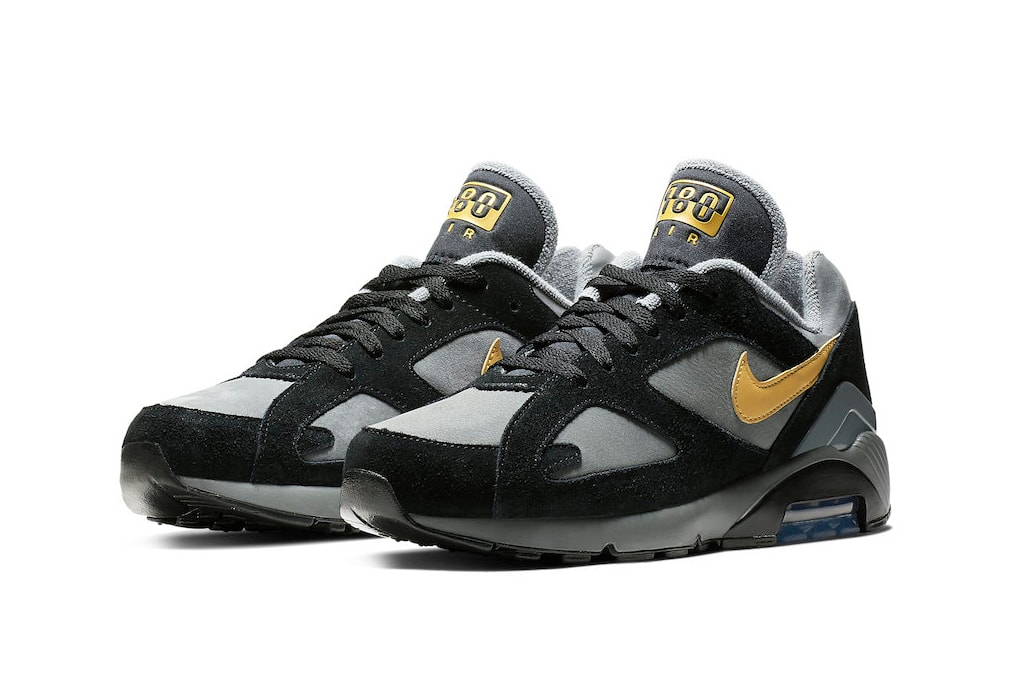 Nike Air Max 180 Grey Black Wheat Gold fall 2018 release sneakers leather suede