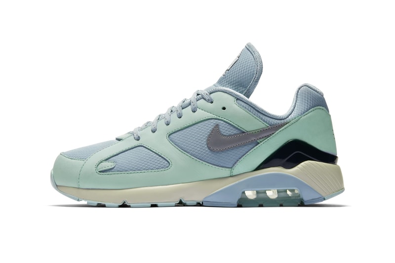 Nike Air Max 180 "Ocean Bliss/Metallic Silver" release date colorway sneaker ice purchase info trainer purchase buy online price official images