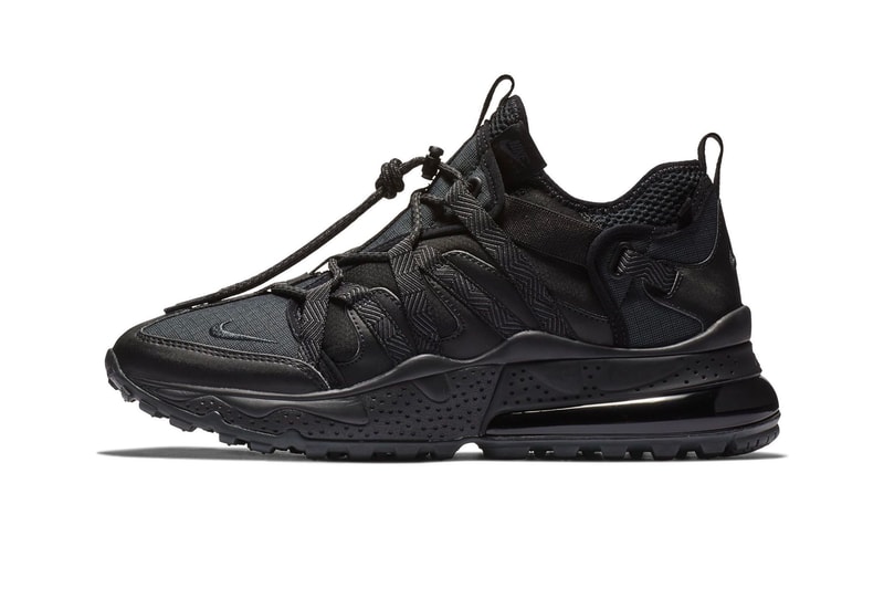 Nike Air Max 270 Bowfin Triple Black fall 2018 release sneakers