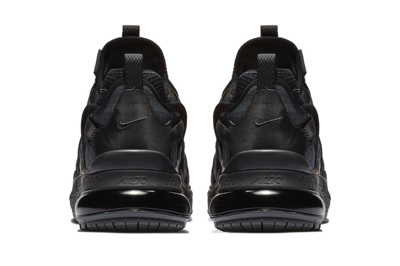 Nike Air Max 270 Bowfin Triple Black fall 2018 release sneakers