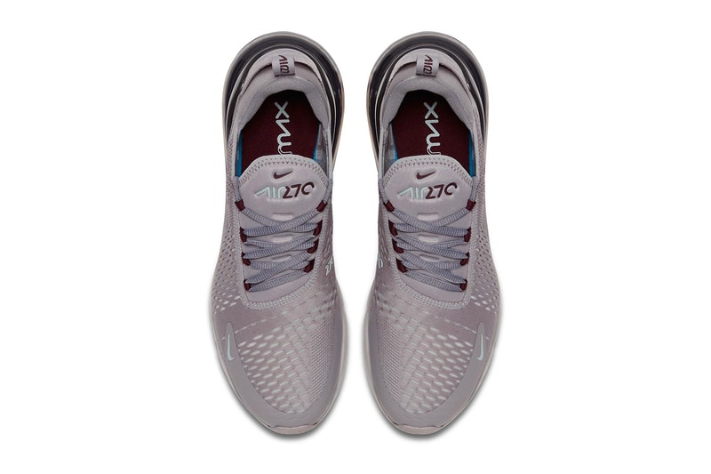 Nike Air Max 270 Burgundy Crush Release Date availability grey silver blue sneakers trainers drop cop how to buy