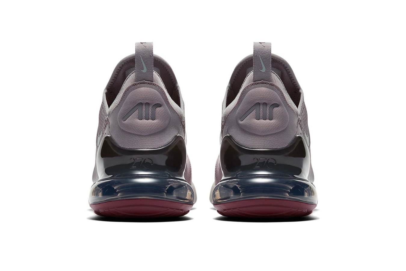 Nike Air Max 270 Burgundy Crush Release Date availability grey silver blue sneakers trainers drop cop how to buy
