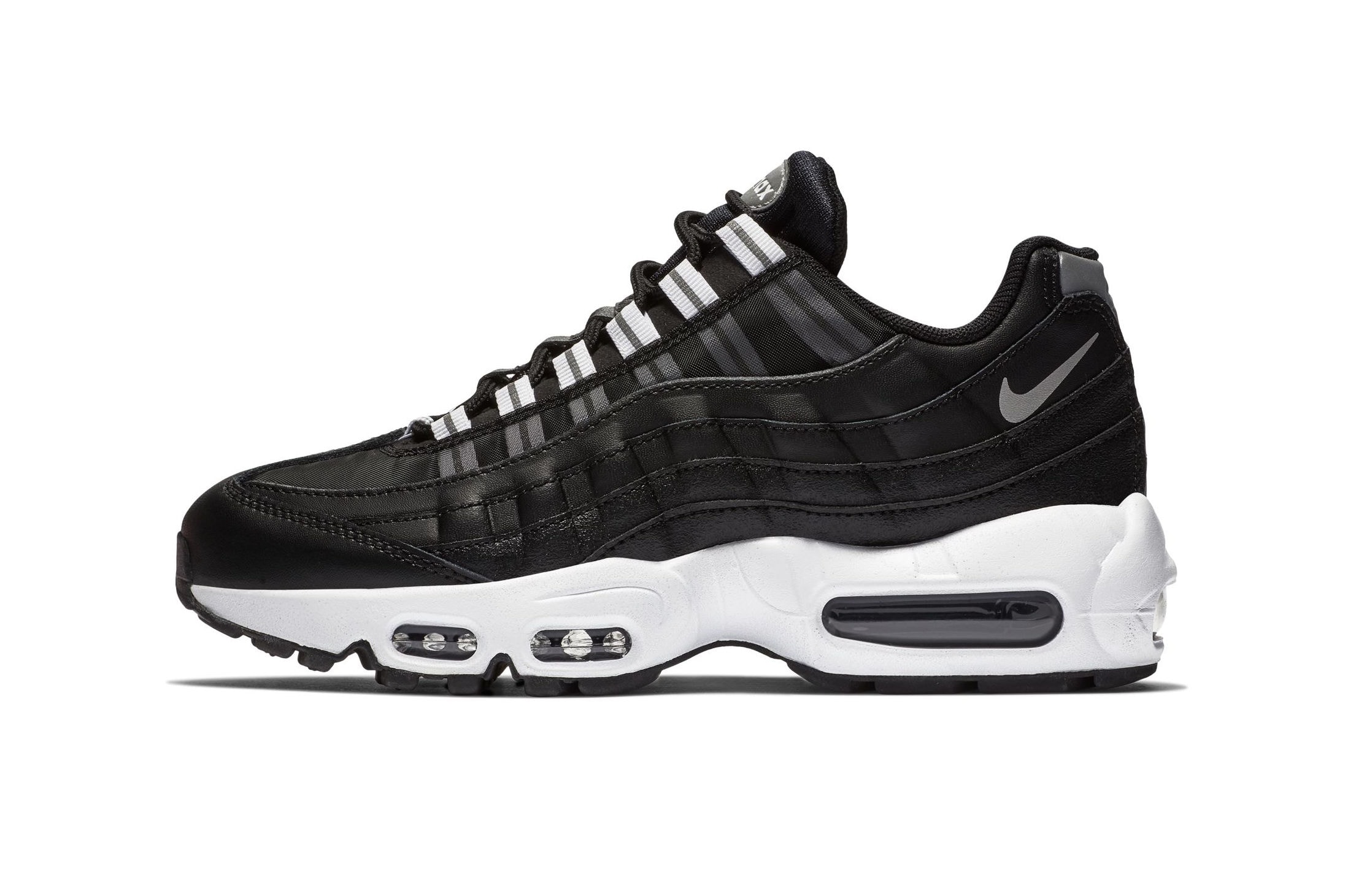 Nike Air Max 95 in Black, Reflect Silver & White