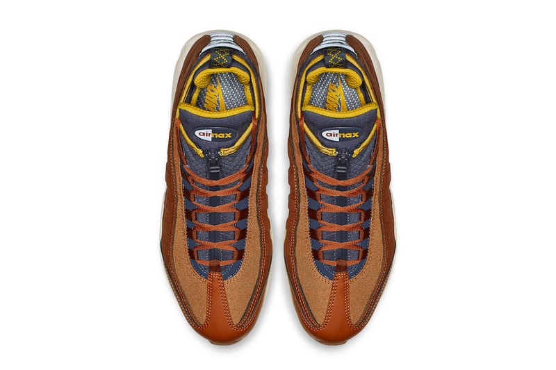 Nike Air Max 95 Sneakerboot Dark Russet Thunder Blue light bone yellow release info