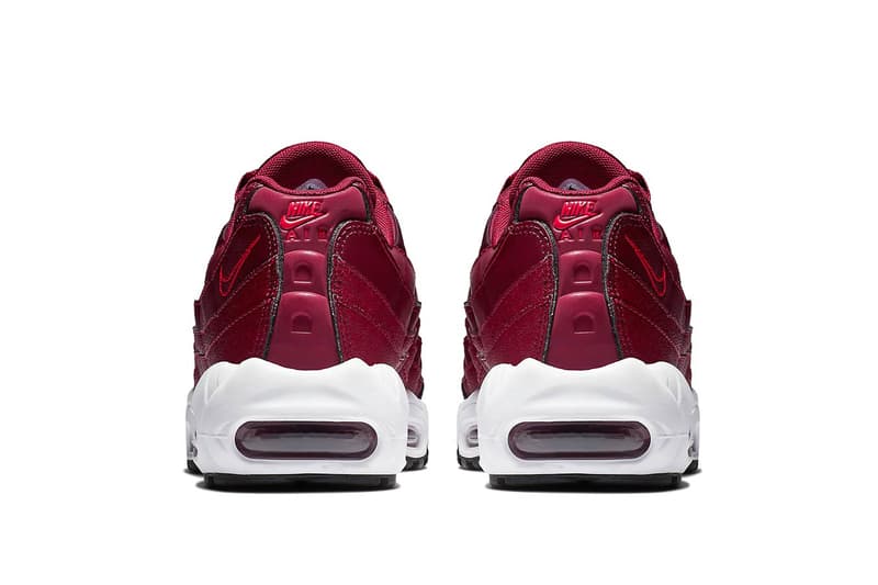 Nike Air Max 95 Team Red Release info drop date price purchase fall maroon Crimson sneaker footwear