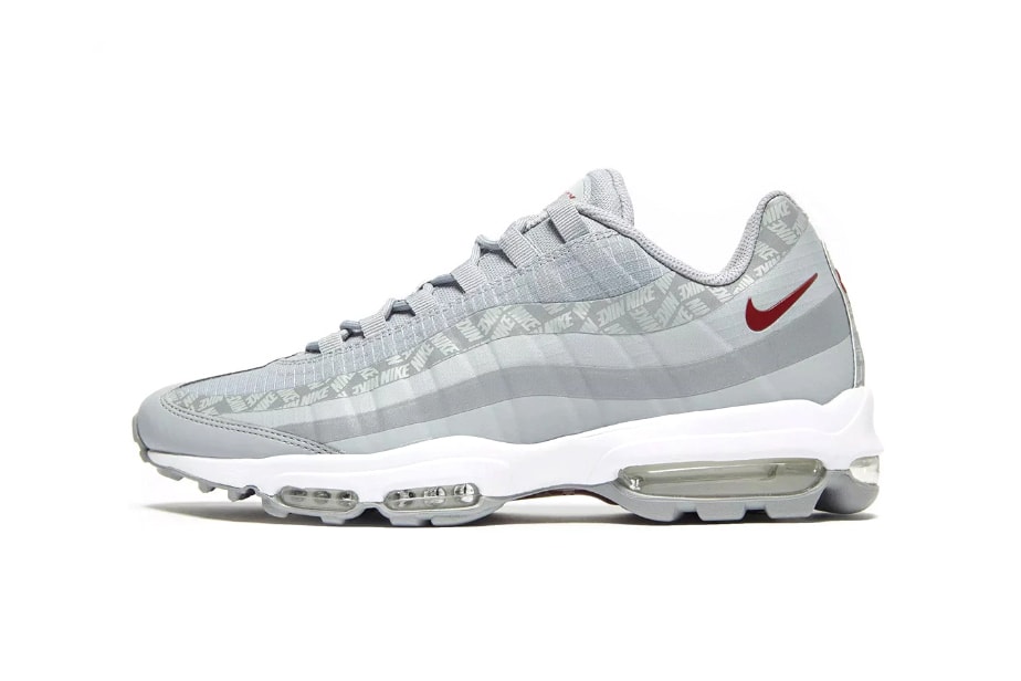 Nike Air Max 95 Ultra SE Silver Bullet Release White Grey Red Rip stop