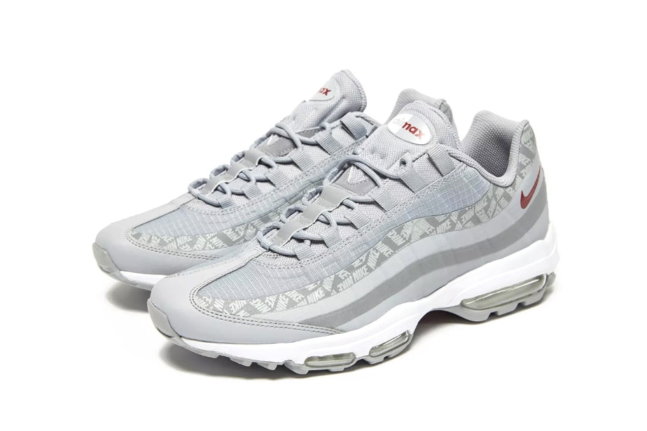 Nike Air Max 95 Ultra SE Silver Bullet Release White Grey Red Rip stop
