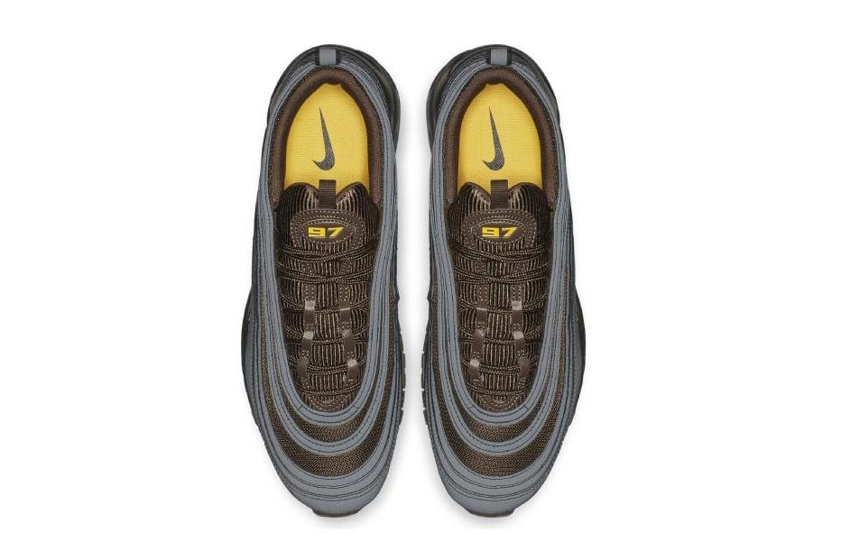 Nike Air Max 97 Premium Baroque Brown Grey Info Release Date Yellow