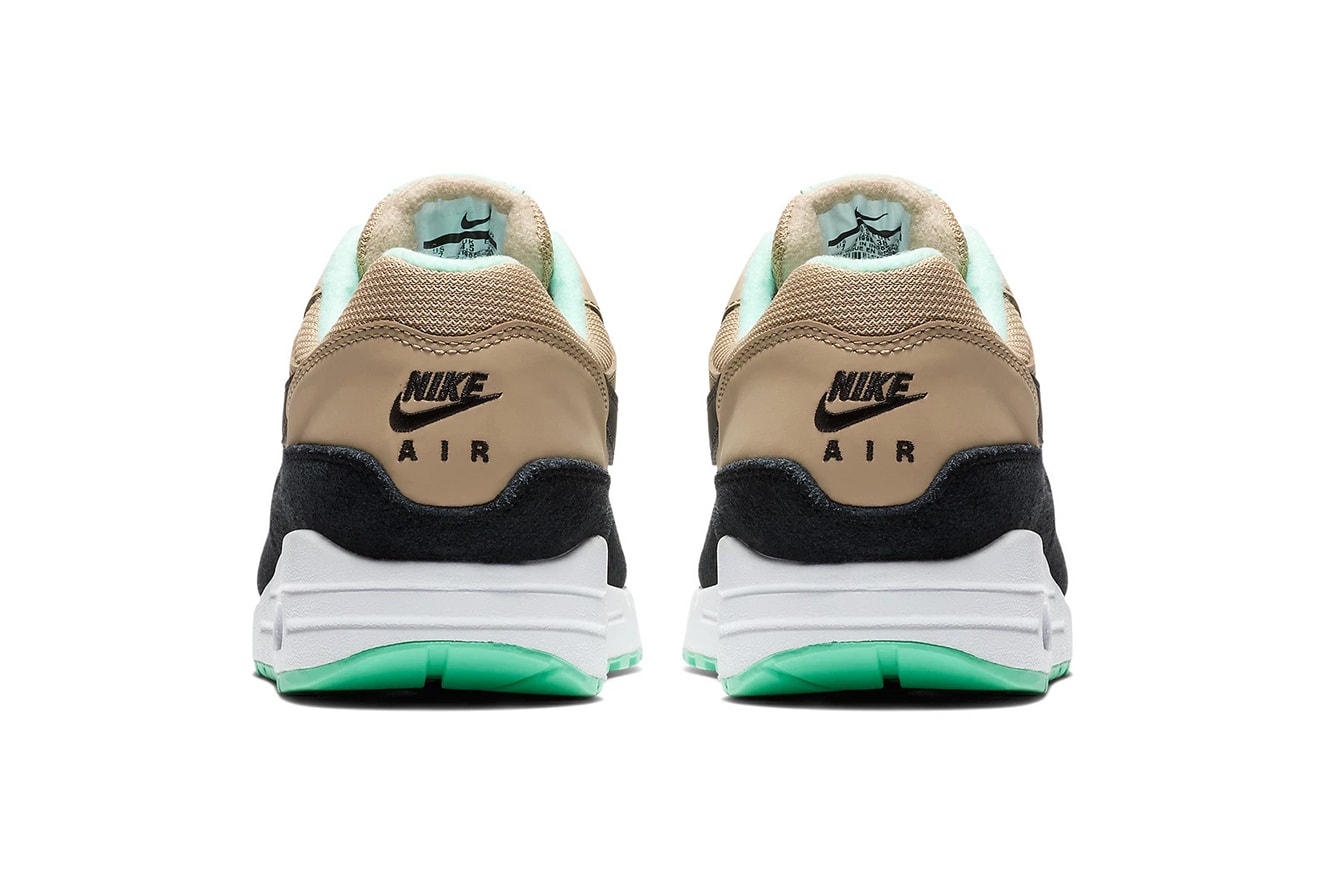 Nike Air Max 1 Mint Green september 2018 release info white black brown sneakers