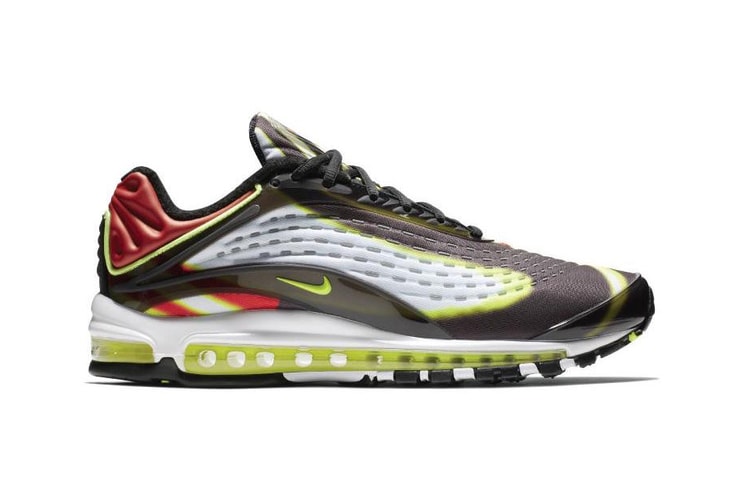 Nike's Air Max Deluxe Receives a "Volt/Habanero Red" Makeover