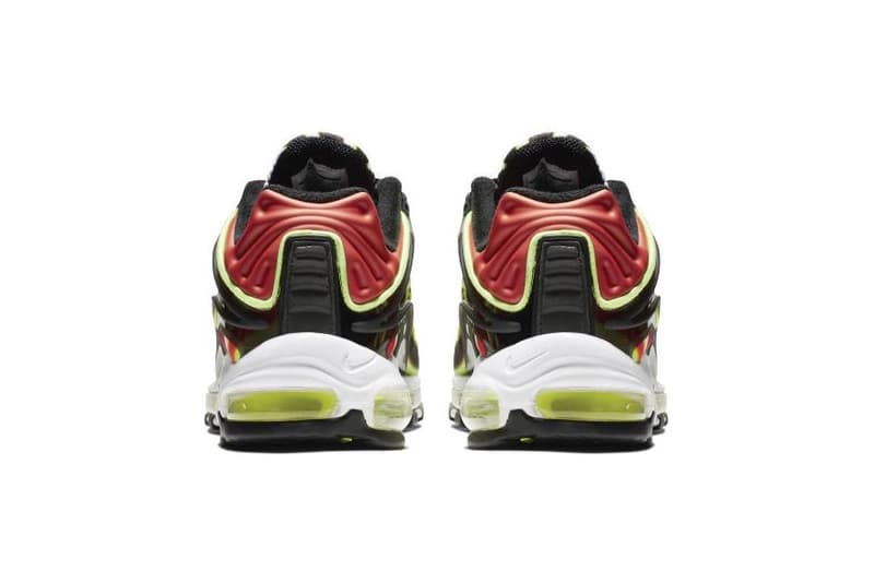 Nike Air Max Deluxe Volt Habanero Red Black White Info Date