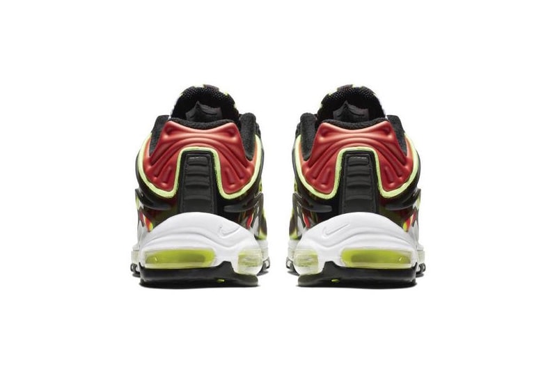 Nike Air Max Deluxe Volt Habanero Red Black White Info Date