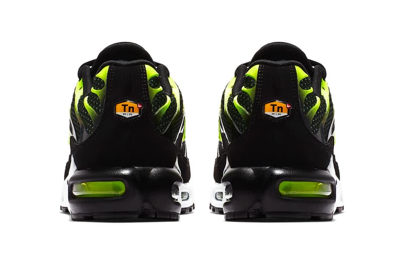 nike air max plus black volt release