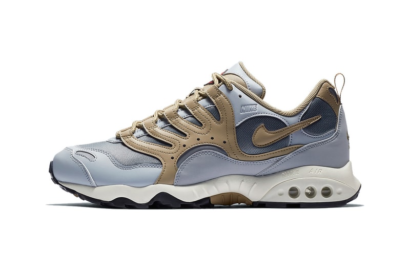 nike air terra humara 18 parachute wolf grey brown leather tech sneakers