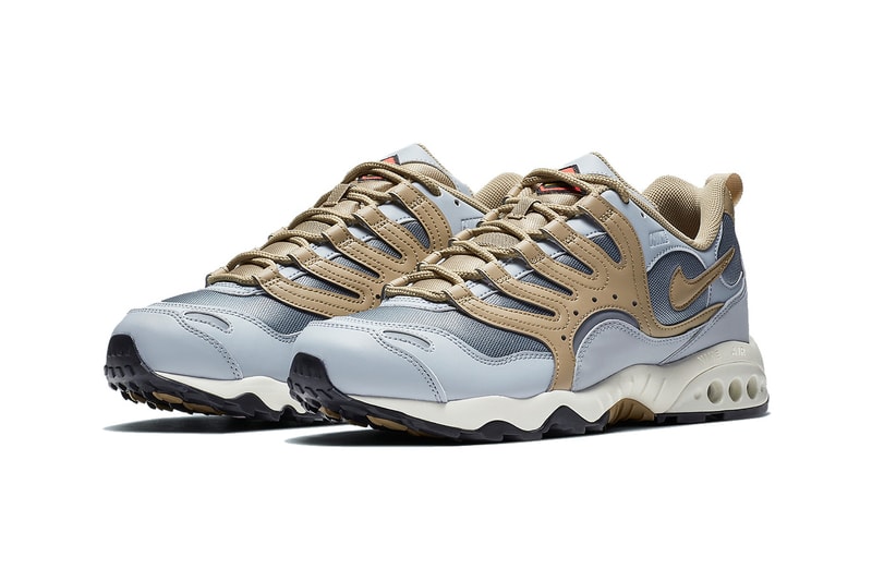 nike air terra humara 18 parachute wolf grey brown leather tech sneakers