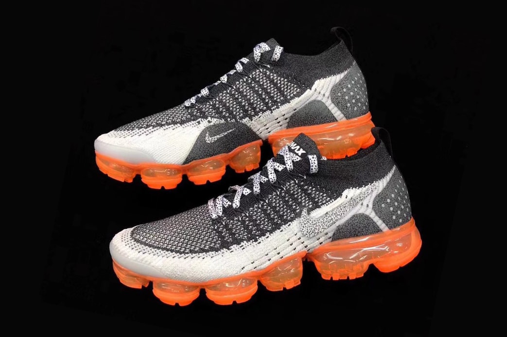 Nike Air VaporMax 2 Mango fall 2018 release black white grey orange sneakers