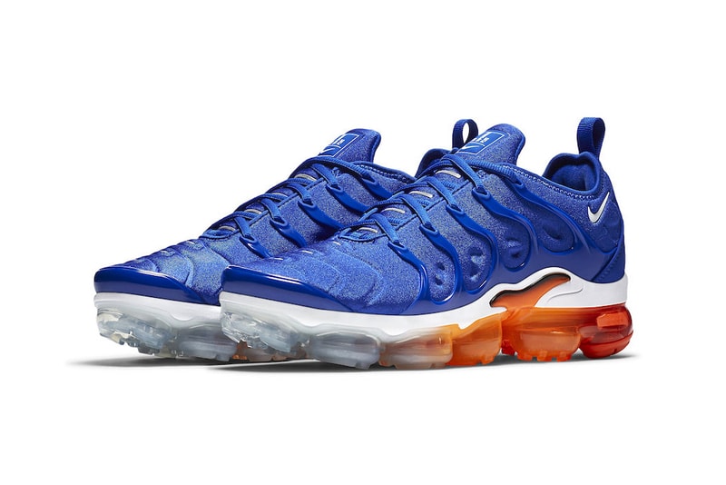 Nike Air VaporMax Plus Game Royal total orange sneakers 2018 release date info colorway purchase price sneakers kicks footwear tech airbag nike sportswear NSW NikeLab