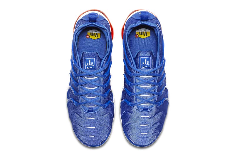 Nike Air VaporMax Plus Game Royal total orange sneakers 2018 release date info colorway purchase price sneakers kicks footwear tech airbag nike sportswear NSW NikeLab