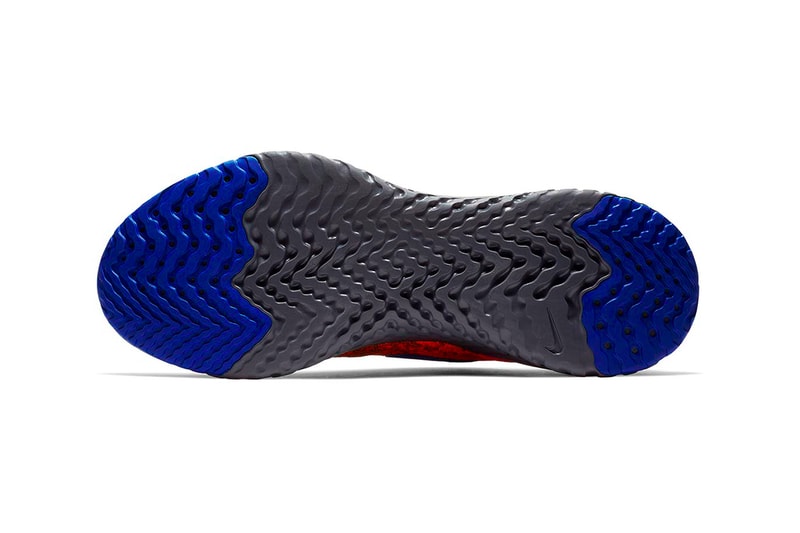 Nike Epic React Flyknit Release Golden Beige Racer Blue Total Orange
