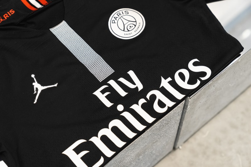jordan brand paris saint germain collection exclusive look 2018 2019 football boots sneakers apparel air jordan 5 air jordan 1