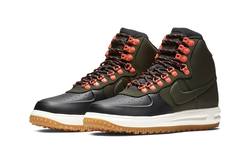 Nike Lunar Force 1 '18 "Triple Black" "Obsidian/Gum" "Sequoia/Gum" new colorways fall 2018 sneakers boots release date info price OBSIDIAN/GUM MEDIUM BROWN/BLACK/OBSIDIAN BLACK/SAIL/GUM LIGHT BROWN/SEQUOIA BLACK/BLACK/BLACK