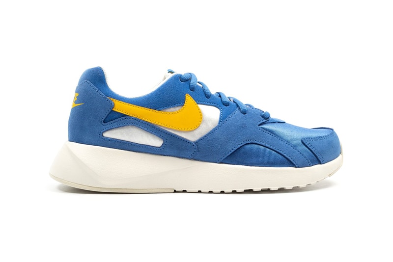Nike Pantheos Blue Yellow Colorway Details Shoes Sneakers Trainers Kicks Footwear Cop Purchase Buy Foot District pantheon retro runner 1990 silhouette return