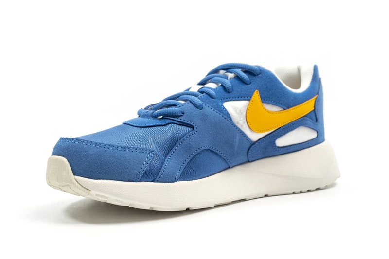 Nike Pantheos Blue Yellow Colorway Details Shoes Sneakers Trainers Kicks Footwear Cop Purchase Buy Foot District pantheon retro runner 1990 silhouette return