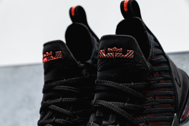 nike lebron 16 nike basketball lebron james footwear black red 2018 los angeles lakers nba