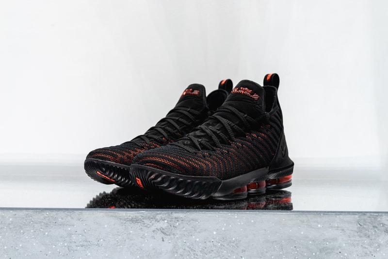 nike lebron 16 nike basketball lebron james footwear black red 2018 los angeles lakers nba