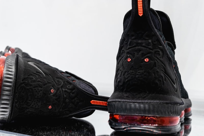 nike lebron 16 nike basketball lebron james footwear black red 2018 los angeles lakers nba