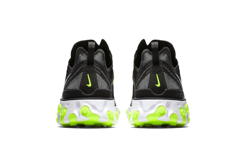 Nike React Element 55 Black Volt Release Date White Silver Grey Info