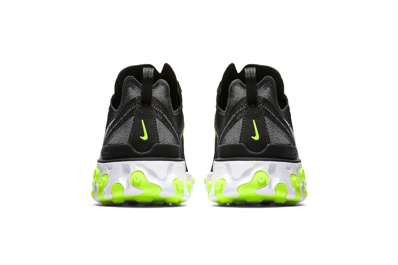 Nike React Element 55 Black Volt Release Date White Silver Grey Info