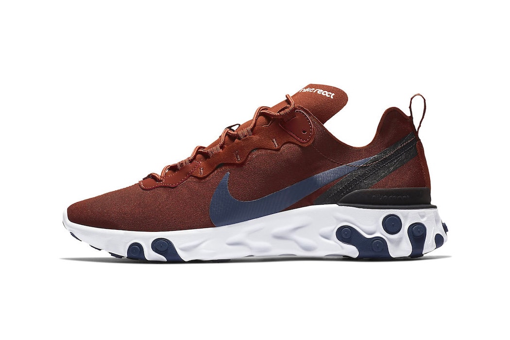 Nike React Element 55 Crimson/Navy Blue Colorway release date sneaker info price purchase