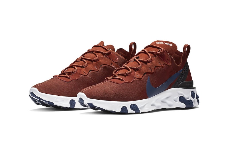 Nike React Element 55 Crimson/Navy Blue Colorway release date sneaker info price purchase