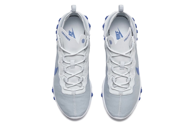 Nike React Element 55 Racer Blue sneakers kicks shoes nike react undercover flywire crepes trainers technology fashion footwear colors blue colours react element