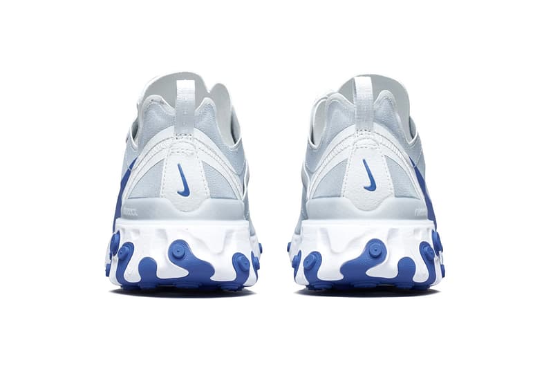 Nike React Element 55 Racer Blue sneakers kicks shoes nike react undercover flywire crepes trainers technology fashion footwear colors blue colours react element