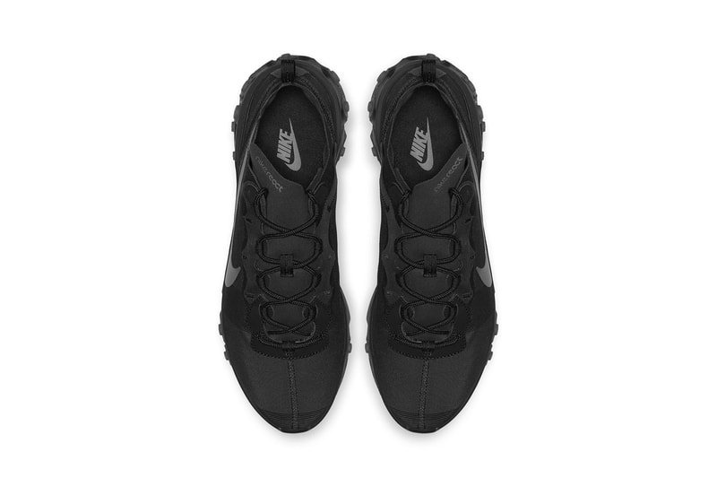 nike react element 55 triple black 2018 footwear nike sportswear
