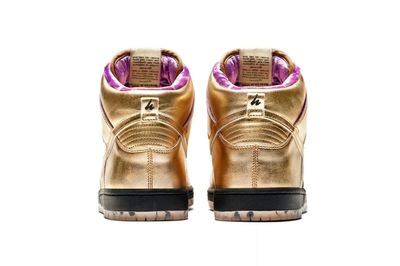 nike sb dunk high humidity release date 2018 september footwear gold black purple red